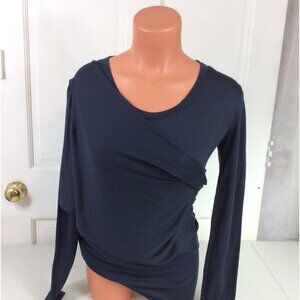 Cora Groppo Wrap Shirt Top Womens Medium